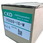 CKD V3000-15-W Pneumatic Circuit Shut-Off & Exhaust Valve V300015W 