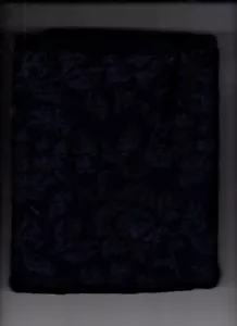 1 yard fabric burnout velvet navy nylon spandex 54" wide - Picture 1 of 2