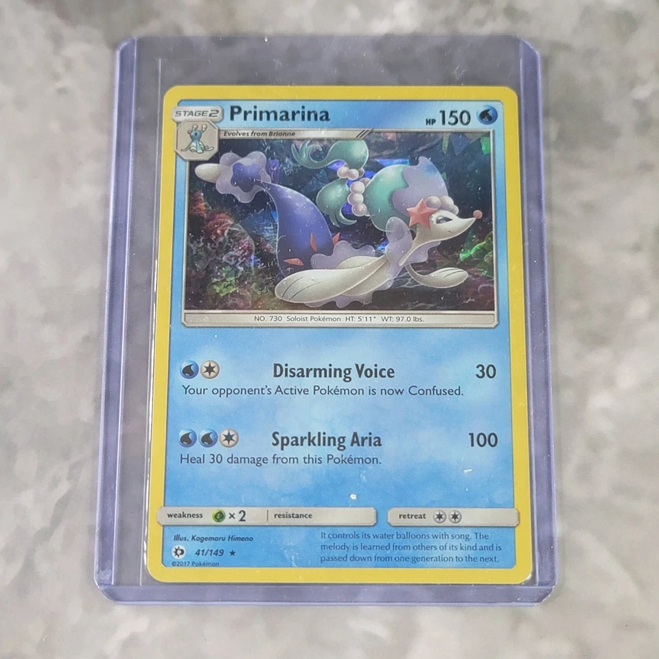 Primarina 41/419 - Sun & Moon Base Set - Holo Rare - Pokemon TCG - NM - Image 1 of 1