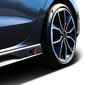 Juego de 2 pegatinas con incrustación para Hyundai i30N faldones laterales sw/carbono/rojo lámina K055 - Imagen 1 de 6