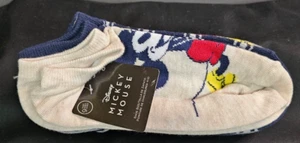 Disney Womens Retro Mickey Mouse Graphic Ankle Socks (9 Pairs) sz 4-10 Ankle New - Picture 1 of 4