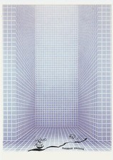 Art postcard postcard postcard - Hans Peter Reuter: city bath without thing No. 65 + 66