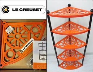 Le Creuset 5 niveles olla soporte naranja estante esmaltado nuevo en caja de Japón - Imagen 1 de 4