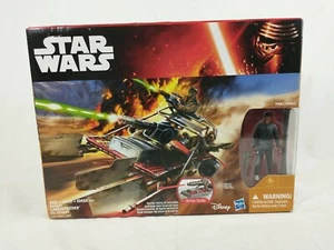 Star Wars The Force Awakens Toy! Jakku Desert Landspeeder w/ Finn - Vehicle - Picture 1 of 12