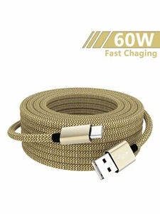 Fast Charger Type C to USB-C Charging Cables for Samsung & Most Android Devices - Picture 1 of 24