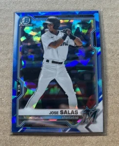 2021 Bowman Draft Chrome Sapphire JOSE SALAS #BDC169 - Picture 1 of 2