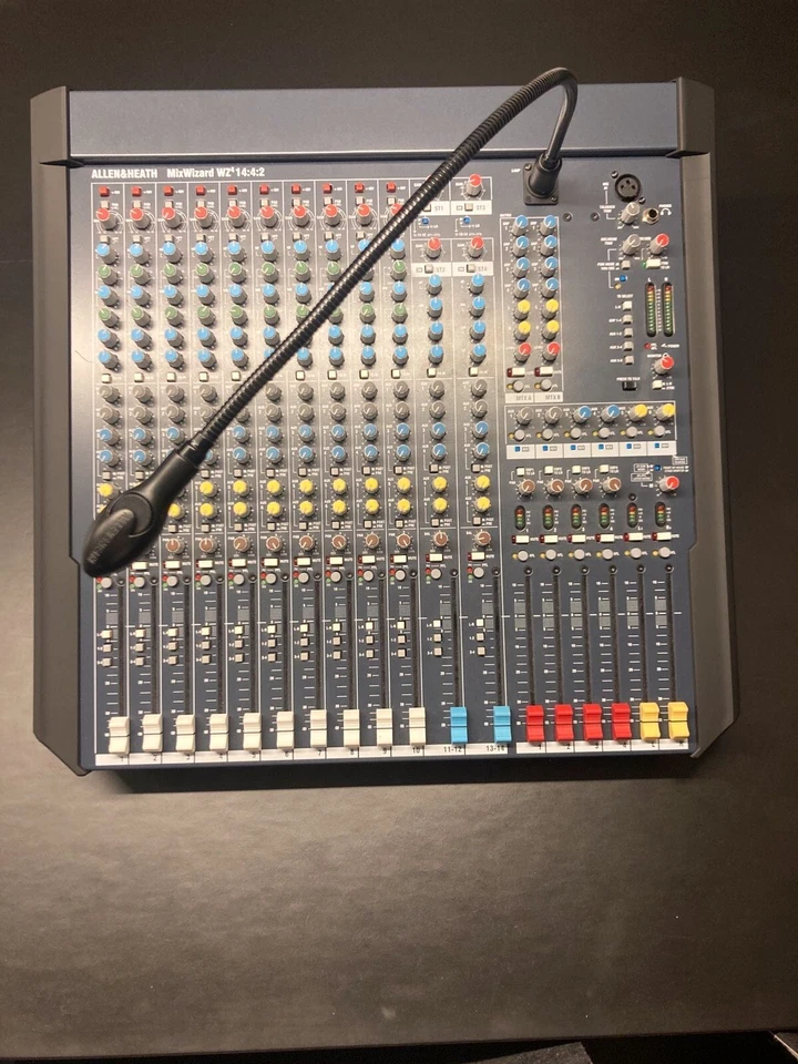 Mixer Allen & Heath MixWizard WZ4 14:4:2 mit original Schwanenhalslampe - Bild 1 von 3