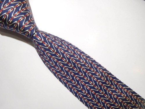 HERMÈS Cravatta uomo Hermes France vera seta cravatta abito classico lusso multicolore W609