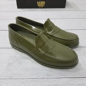 G.H. Mocasines de lluvia impermeables Bass Weejuns Whitney para mujer talla 6 - verdes - Imagen 1 de 8