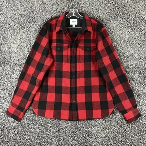 Old Navy Flanellrot Büffelkaro Herren L Langarm Knopfleiste - Bild 1 von 8