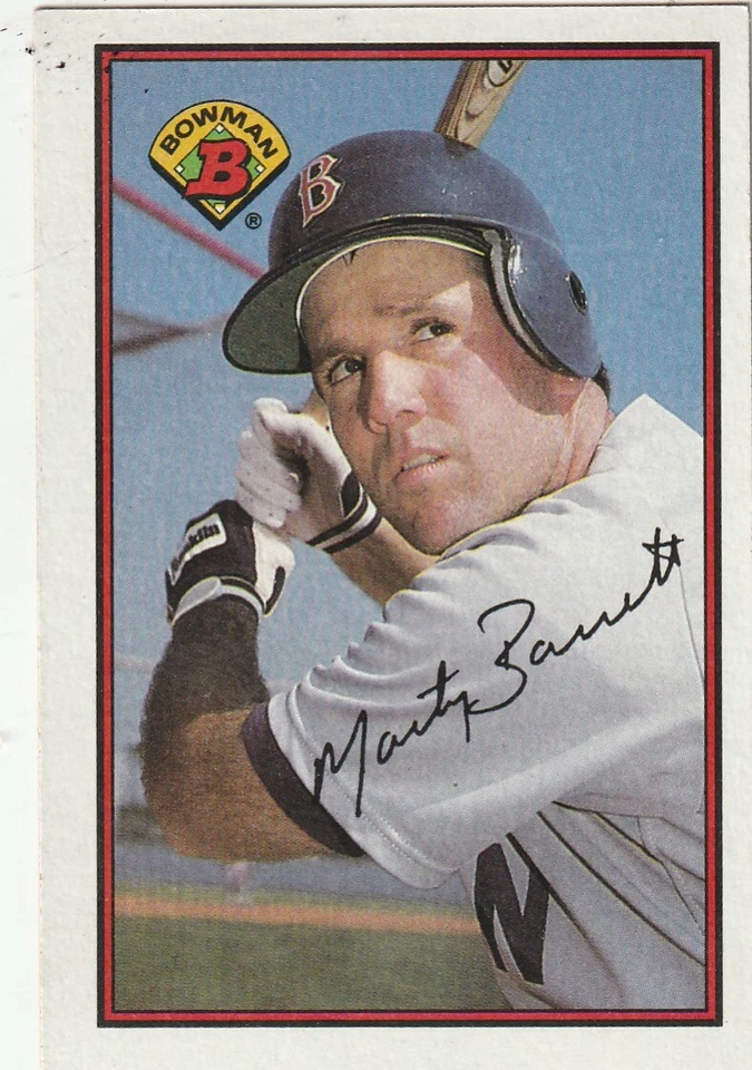 FREE SHIPPING-MINT-1989 Bowman Marty Barrett #28 RED SOX PLUS BONUS CARDS - Image 1 of 1