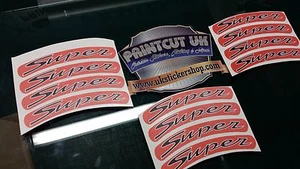 Vespa GTS Super Rim tape Wheel stickers MATT / SATIN ORANGE 125 200 250 300 - Picture 1 of 10