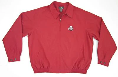 Chaqueta cortavientos forrada Antigua cremallera completa de la Universidad Estatal de Ohio para hombre talla XL  Foto 1 de 4