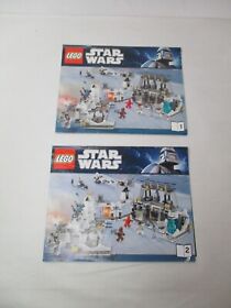 LEGO STAR WARS #7879 HOTH ECHO BASE INSTRUCTION MANUALS - BOOKS 1 & 2
