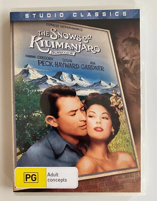 The Snows Of Kilimanjaro (DVD) Region 4 Gregory Peck Ava Gardner 1952 Classic - Image 1 of 2
