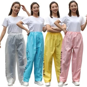 Waterproof Women Men Rain Pants Mountain Rain Trousers Portable Camping Pants - Picture 1 of 16