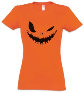 GLOWING HALLOWEEN PUMPKIN III Damen T-Shirt Horror Trick or Treat Samhain USA - Picture 1 of 1