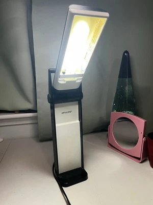 OTT-LITE Folding Desk Lamp Sewing Task Work Light L13333 BLACK Tested, Works - Image 1 of 4