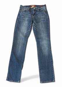 Lucky Brand 6 / 28 Sophia Straight Medium Wash Women’s Long Jeans Distressed - Picture 1 of 6