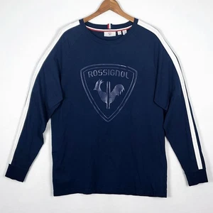 Rossignol Blason Dark Navy & White Long Sleeve Shirt Size 2XL/US; 56/FR; 54/EU - Picture 1 of 21