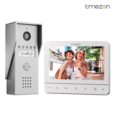 TMEZON Video Doorbell Door Phone Video Intercom Entry System 7'' LCD Monitor - Image 1 of 4