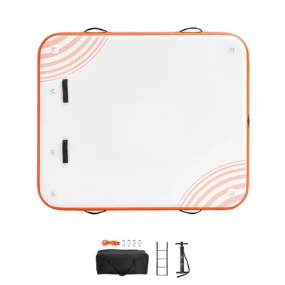 Aufblasbares Trampolin Schwimmdock 1,82 x 1,52 m Schwimmplattform - Bild 1 von 4