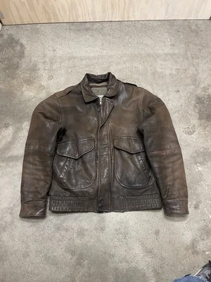 New Zealand Outback Mens Bomber Jacket Faded Brown Cooper Collection Medium  - Image 1 of 4