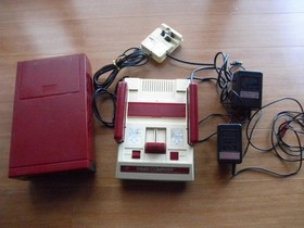 Famicom Console + Disk System RF Switch Adapter Junk