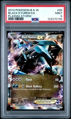 2013 POKEMON B&W PLASMA STORM #95 BLACK KYUREM EX PSA 9 - Image 1 of 2