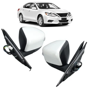Pair Left&Right Side Mirror For 2013-17 2018 Nissan Altima W/Power Glass/Heated - Picture 1 of 14
