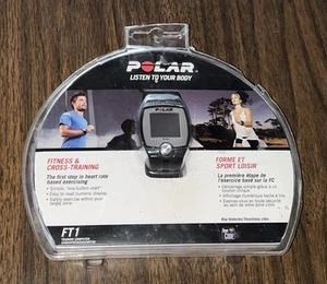 Polar FT1 Heart Rate Monitor Watch & Sensor Chest Strap Needs Battery *READ LOOK - Picture 1 of 4