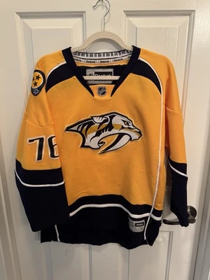 Camiseta deportiva de hockey juvenil Reebok Nashville Predators PK Subban #76 talla L/XL Foto 1 de 4
