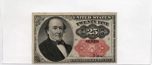 1874 - United States Fractional - 25C Twenty Five Cents Note (iii) - Picture 1 of 2