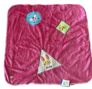 Baby Einstein Pink Plush Security Blanket 27.5x27.5 Hello Hola Bonjour NWT - Picture 1 of 7