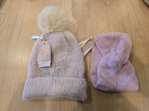 Adore Alma Damen Luxus Beanie Flieder X 2, Neu mit Etikett - Bild 1 von 3