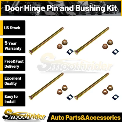 Kit de bucha e pino de dobradiça de porta traseira Dorman 4 peças para Chevrolet C1500 1988-1999 - Imagem 1 de 3