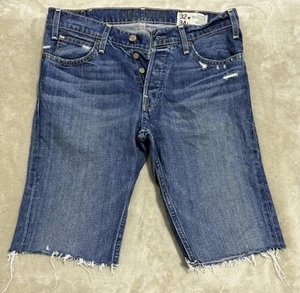 Hollister Boomer Low Rise Slim Boot Jeans Men's 32x34 Shorts Western y2k Cutoff - Picture 1 of 7