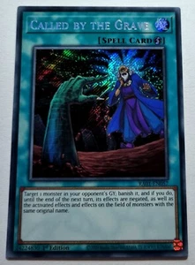 Yugioh! 3x Called by the Grave 1st Ed.Engl. RA01-EN057 Secret Rare play set 25th - Picture 1 of 1