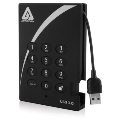 2TB Apricorn Aegis Padlock External Hard Drive - Image 1 of 4