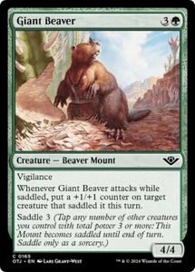 GIANT BEAVER x4 mtg casi nuevo-m Outlaws of Thunder Junction 4 común - Imagen 1 de 1