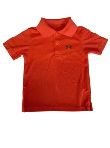 Under Armour Toddler Boys Short-Sleeve Polo Shirt Magma Orange 12 Mos - Picture 1 of 1