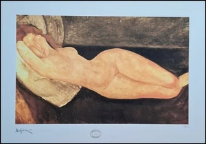 AMEDEO MODIGLIANI * Lying nude * 70 x 50 cm * signed lithograph*limited # 15/250 - Picture 1 of 9