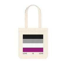 Asexual Flag: Heartfelt LGBTQIA+ Pride Graphic Tote Bag