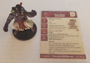 D&D Dungeons & Dragons Miniatures - Anglefire: Ogre Mage #60 w/Card - Picture 1 of 3