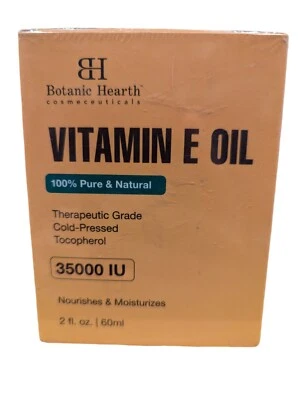 Vitamin E Oil 100% Pure Cold Pressed Botanic Hearth 60ml with Eyelash Brush - image 1 of 4