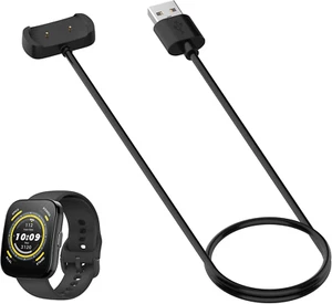 Caricatore per Amazfit Bip 5 Caricabatterie,100Cm USB Cavo Di Ricarica - Zdjęcie 1 z 12