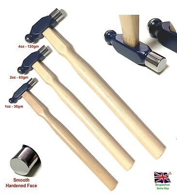 Ball Pein Hammers 30 To 120mm Wooden Handle Multiuse Steel Head • 9.30€