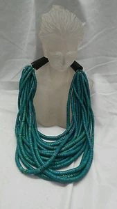 Statement Runway Monies Gerda Lynggaard Moonies 17 Stränge Kokos Halskette - Bild 1 von 5