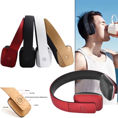 Bluetooth Wireless Headphone Sport Stereo Headsets Built-in Mic for Cell Phones - Image 1 of 4
