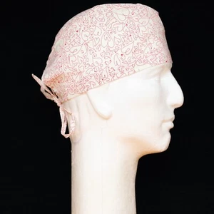 Valentine's Day Love Sign All Over on White Theme Scrub Hat - Picture 1 of 1